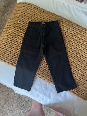 Chaps Black Casual Trousers